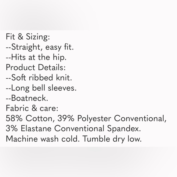 NWT GAP Red Ribbed Long Bell Sleeve Tee SZ L - Picture 16 of 16